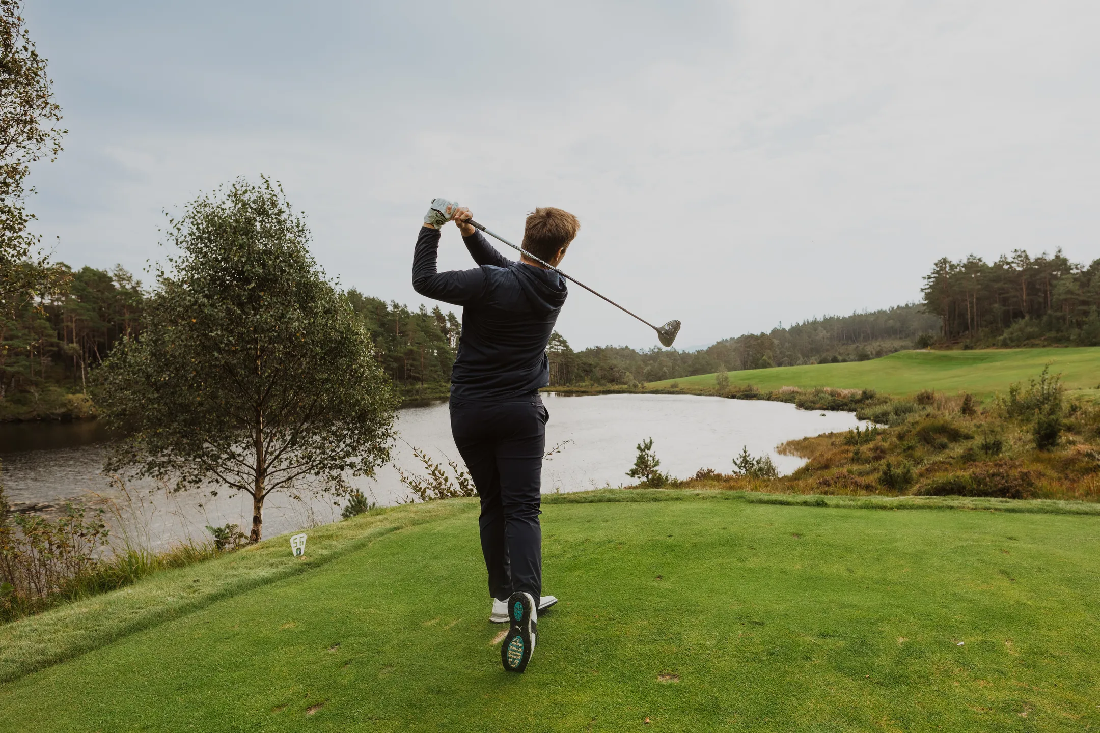 Bård after driving on the tee